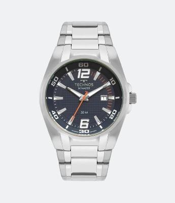 Relógio Technos Analógico Masculino com Pulseira e Caixa em Aço 2317AF 1A