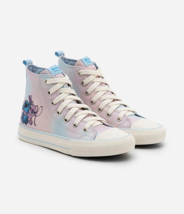 Tênis Cano Médio Infantil com Estampa do Stitch e da Angel - Tam 26 ao 34 - 1