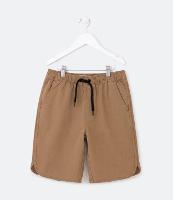 Bermuda Infantil em Sarja com Cordão no Cós - Tam 5 a 14 Anos - 1