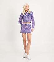 Saia Curta Jeans com Bolso Cargo - 1