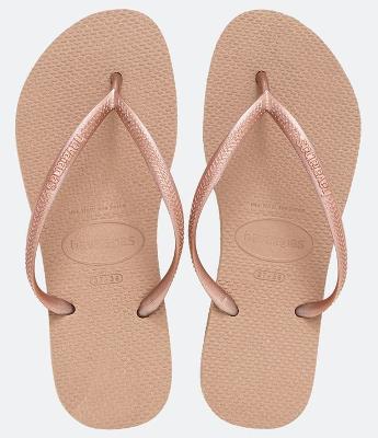 Chinelo Slim com Tira Metalizada Havaianas