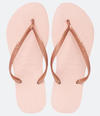 Chinelo Slim com Tira Metalizada Havaianas