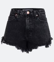 Short Hot Pants em Jeans com a Barra Desfiada - 2