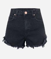 Short Hot Pants em Jeans com a Barra Desfiada - 3