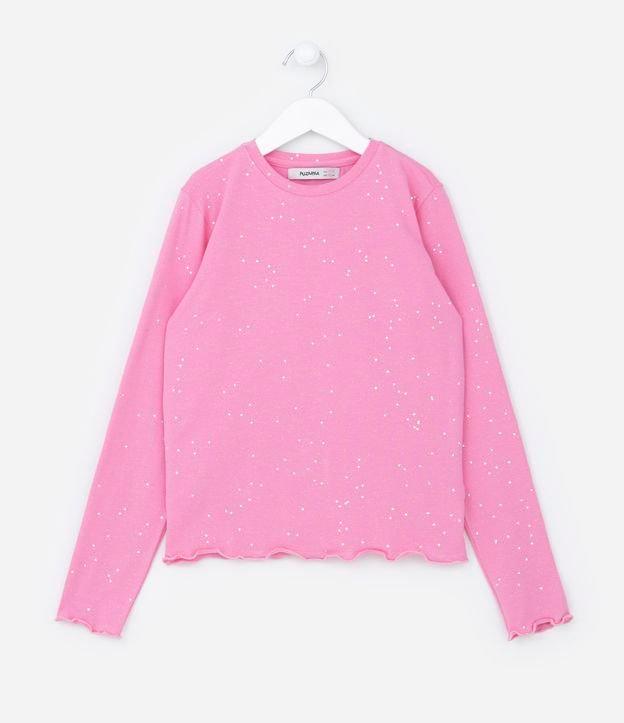 Blusa Infantil em Cotton com Glitter e Corações - Tam 5 a 14 Anos - 2