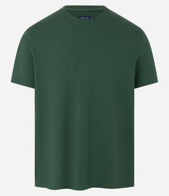 Camiseta Regular em Algodão com Gola Redonda