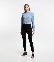 Calça Push Up Básica em Sarja com Bolsos - 4