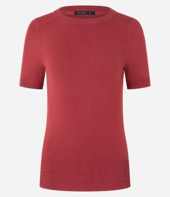 Blusa Básica em Tricô com Barra Canelada