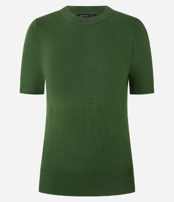 Blusa Básica em Tricô com Barra Canelada