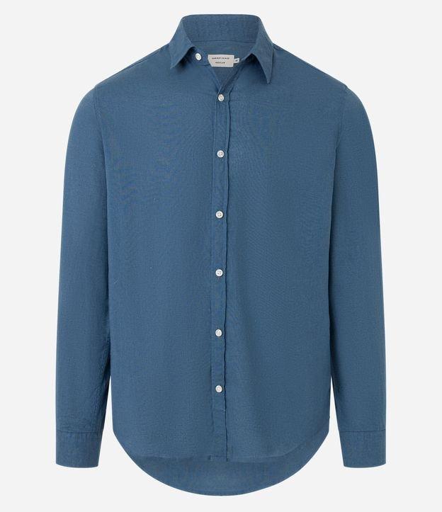 Camisa Comfort Básica em Linho e Algodão - 1