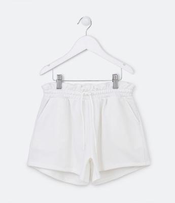 Short Clochard Infantil em Moletinho com Bolso - Tam 5 a 14 Anos