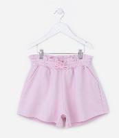 Short Clochard Infantil em Moletinho com Bolso - Tam 5 a 14 Anos - 1