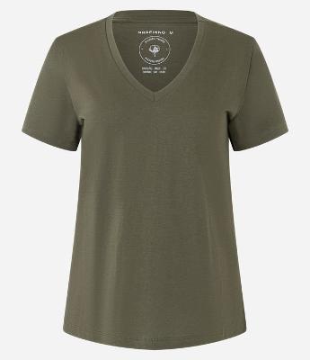 Blusa Básica em Algodão Peruano com Decote V