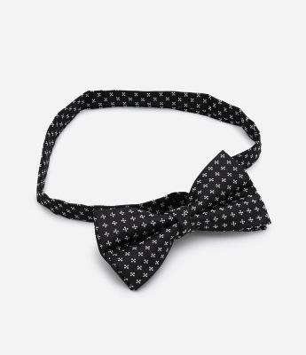 Gravata Borboleta com Estampa de Mini Poá