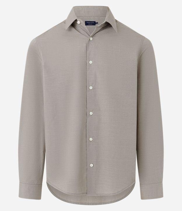 Camisa Regular Básica em Algodão com Fil a Fil - 2