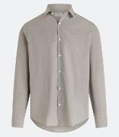 Camisa Regular Básica em Algodão com Fil a Fil - 1
