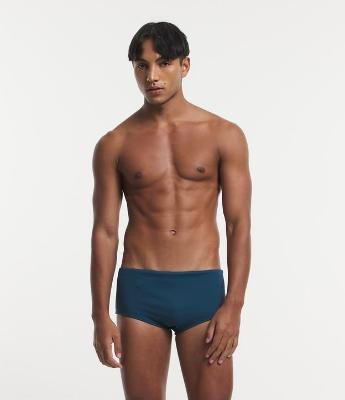 Sunga Texturizada com Cordão no Cós