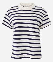 Blusa em Algodão Listrado com Bolso - 2