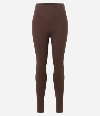 Calça Legging Esportiva em Poliamida com Cós Alto