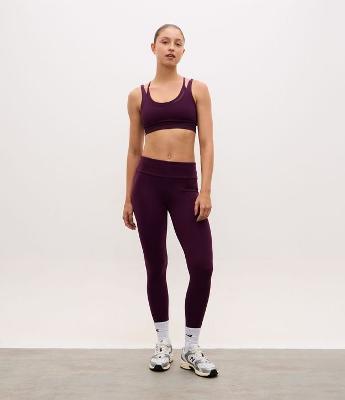 Calça Legging Esportiva em Poliamida com Cós Alto