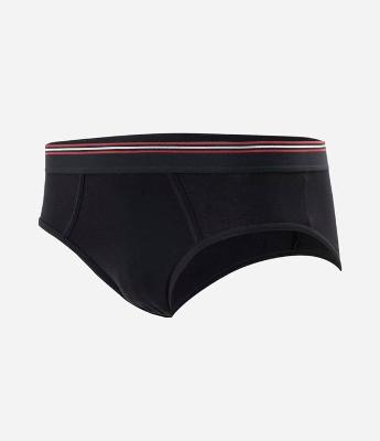 Cueca Slip com Cintura Elástica Listrada