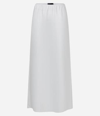 Saia New Midi Acetinada com Cós Elástico