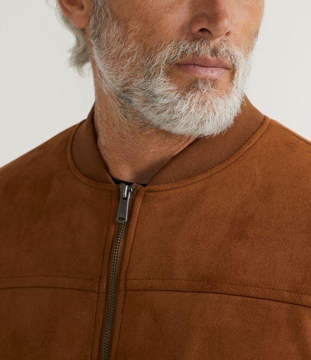 Jaqueta Bomber com Zíper e Bolsos - 1