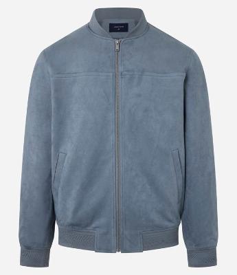 Jaqueta Bomber com Zíper e Bolsos