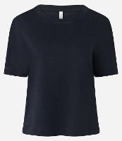 Blusa T-shirt em Meia Malha com Ombreira - 2