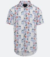 Camisa Regular em Viscose com Estampa Geométrica - 1