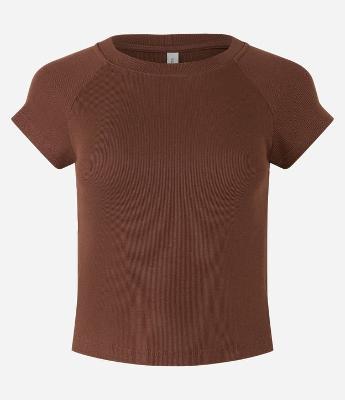 Blusa Básica em Ribana com Cava Raglan
