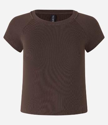 Blusa Básica em Ribana com Cava Raglan