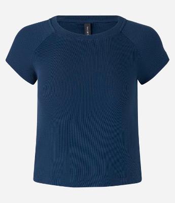 Blusa Básica em Ribana com Cava Raglan