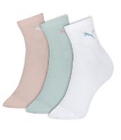 Kit 03 Pares de Meia Cano Medio em Algodão Texturizada Puma - 1