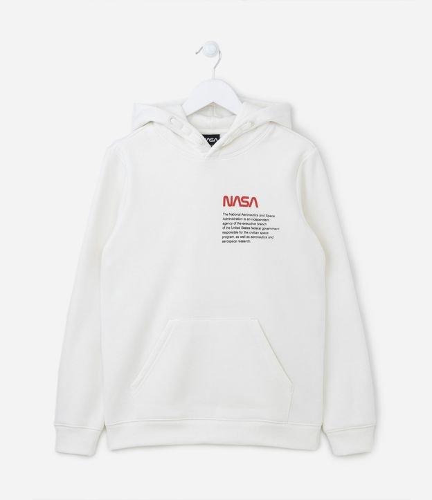 Blusão Moletom Infantil com Estampa da Nasa - Tam 5 a 14 anos - 1