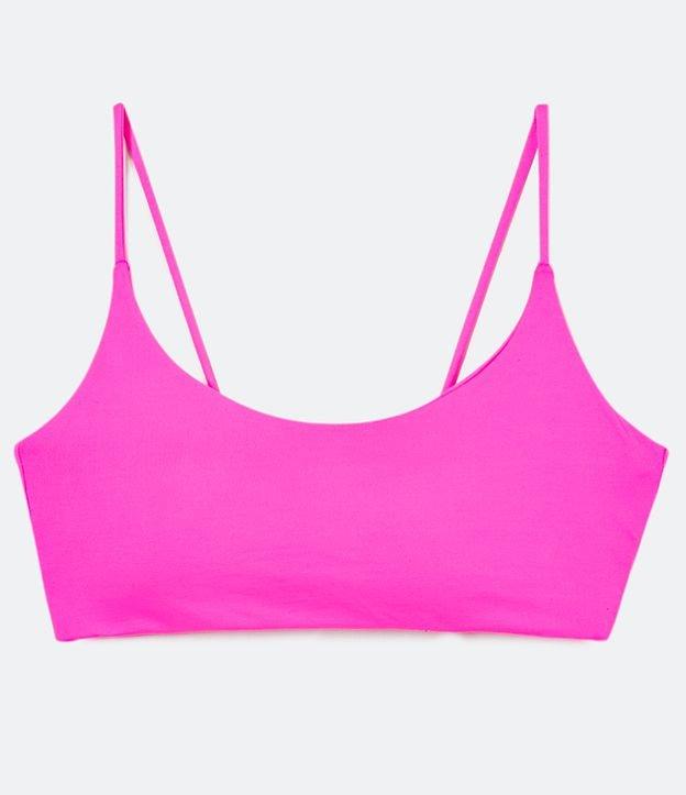 Top Esportivo Básico em Poliamida com Bojo e Alça Fina - 1