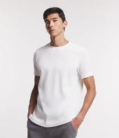 Camiseta Regular em Algodão Texturizado com Gola Redonda - 1