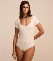 Body em Poliamida Texturizada e com Decote Quadrado - 2