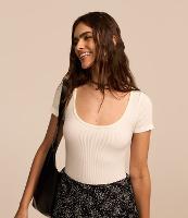 Body em Poliamida Texturizada e com Decote Quadrado - 3