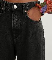 Calça Wide Leg Jeans com Cintura Alta - 2