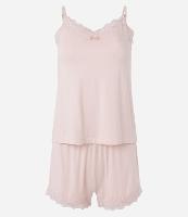 Pijama Short Doll em Viscolycra com Renda no Decote - 2