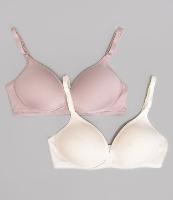 Kit 02 Sutiã em Microfibra com Bojo Sem Aro e Alça Regulável DelRio - 1