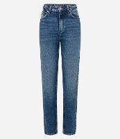 Calça Reta em Jeans Marmorizada - 2