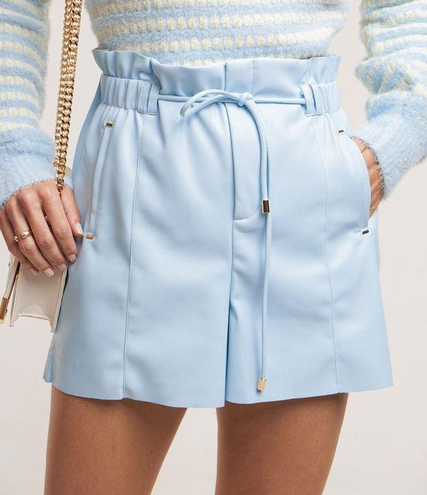 Short Clochard em Material Sintético com Cordão - 2