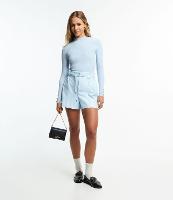 Short Clochard em Material Sintético com Cordão - 1