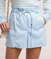 Short Clochard em Material Sintético com Cordão - 2