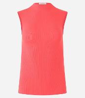 Blusa sem Manga em Viscose com Gola Alta e Textura Canelada - 1