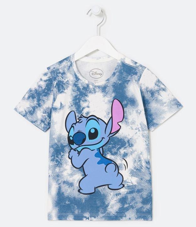 Blusa Infantil com Estampa Tie Dye e Stitch - Tam 5 a 14 anos - 1