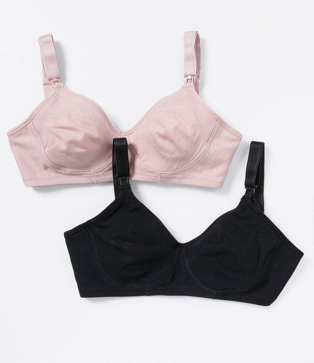 Kit 02 Sutiã Amamentação em Poliamida Sem Bojo e Sem Aro DelRio - 1