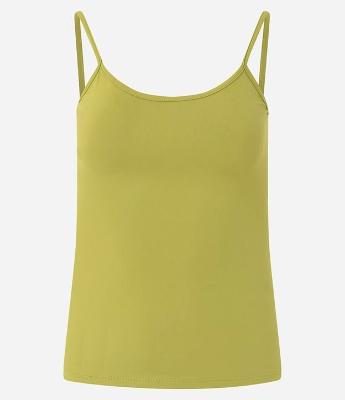 Blusa Básica em Poliamida com Alças Finas